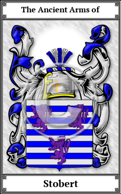 Stobert Family Crest Download (JPG) Book Plated - 600 DPI