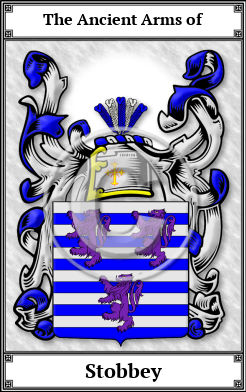 Stobbey Family Crest Download (JPG)  Book Plated - 150 DPI