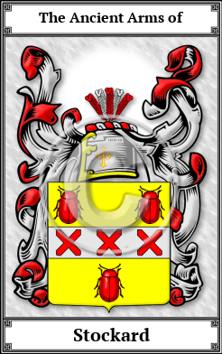 Stockard Family Crest Download (JPG)  Book Plated - 150 DPI