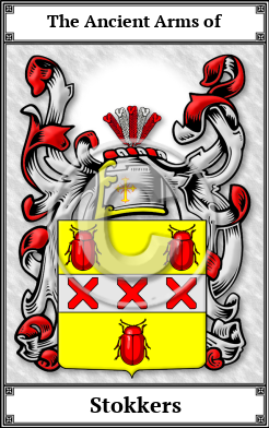 Stokkers Family Crest Download (JPG)  Book Plated - 150 DPI