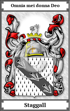 Staggall Family Crest Download (JPG)  Book Plated - 150 DPI