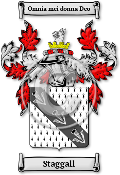 Staggall Family Crest Download (jpg) Legacy Series - 150 DPI