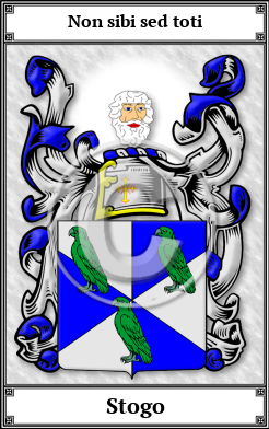 Stogo Family Crest Download (JPG)  Book Plated - 150 DPI