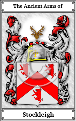 Stockleigh Family Crest Download (JPG) Book Plated - 600 DPI