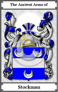 Stockman Family Crest Download (JPG)  Book Plated - 150 DPI