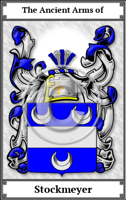 Stockmeyer Family Crest Download (JPG)  Book Plated - 150 DPI