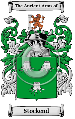 Stockend Family Crest/Coat of Arms