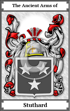Stuthard Family Crest Download (JPG) Book Plated - 600 DPI