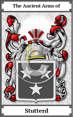 Stutterd Family Crest Download (JPG)  Book Plated - 150 DPI