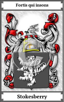 Stokesberry Family Crest Download (JPG)  Book Plated - 150 DPI