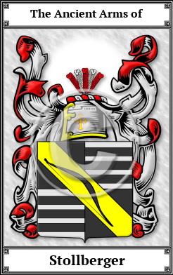 Stollberger Family Crest Download (JPG) Book Plated - 600 DPI