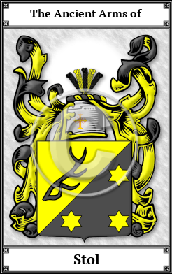 Stol Family Crest Download (JPG) Book Plated - 600 DPI
