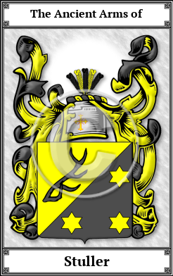 Stuller Family Crest Download (JPG) Book Plated - 600 DPI