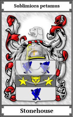 Stonehouse Family Crest Download (JPG)  Book Plated - 150 DPI