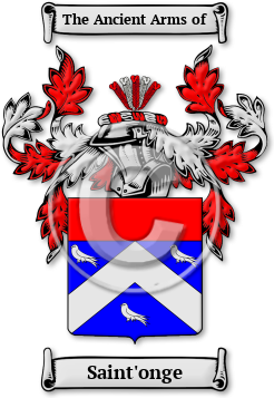 Saint'onge Family Crest Download (jpg) Legacy Series - 150 DPI