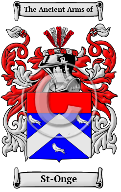 St-Onge Family Crest Download (JPG) Heritage Series - 300 DPI