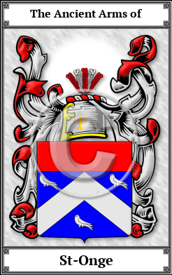 St-Onge Family Crest Download (JPG) Book Plated - 600 DPI