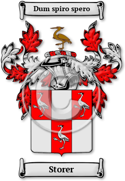 Storer Family Crest Download (jpg) Legacy Series - 150 DPI