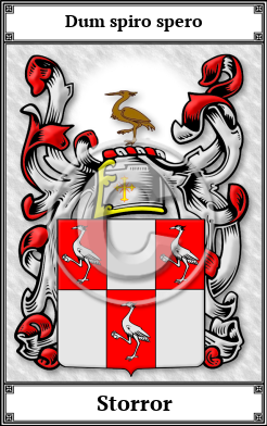 Storror Family Crest Download (JPG)  Book Plated - 150 DPI