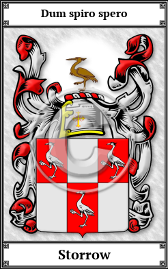 Storrow Family Crest Download (JPG)  Book Plated - 150 DPI