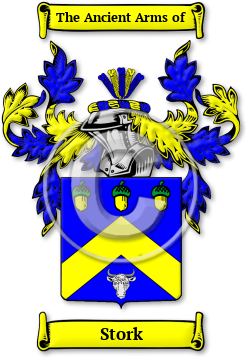 Stork Family Crest Download (JPG) Legacy Series - 600 DPI