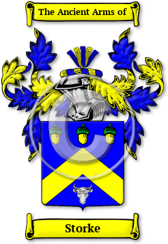 Storke Family Crest Download (JPG) Legacy Series - 600 DPI