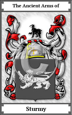 Sturmy Family Crest Download (JPG)  Book Plated - 150 DPI