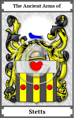 Stetts Family Crest Download (JPG)  Book Plated - 150 DPI