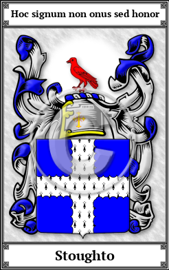 Stoughto Family Crest Download (JPG)  Book Plated - 150 DPI