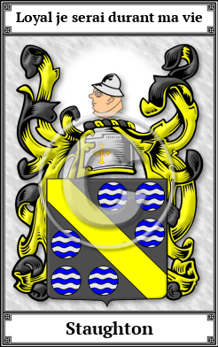 Staughton Family Crest Download (JPG)  Book Plated - 150 DPI