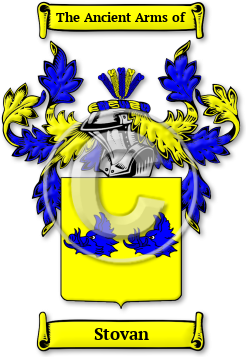 Stovan Family Crest Download (jpg) Legacy Series - 150 DPI