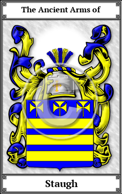 Staugh Family Crest Download (JPG)  Book Plated - 150 DPI