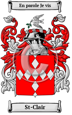 St-Clair Family Crest Download (JPG) Heritage Series - 600 DPI