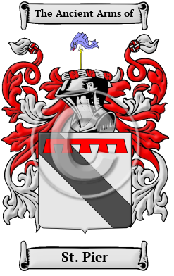 St. Pier Family Crest Download (JPG) Heritage Series - 300 DPI