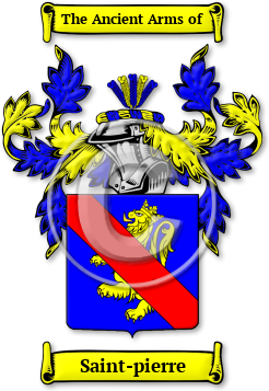 Saint-pierre Family Crest Download (jpg) Legacy Series - 150 DPI
