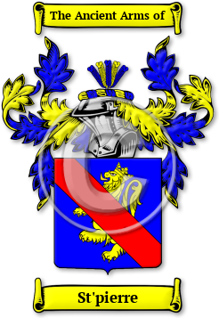 St'pierre Family Crest Download (jpg) Legacy Series - 150 DPI