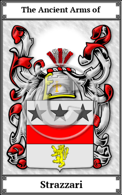 Strazzari Family Crest Download (JPG)  Book Plated - 150 DPI