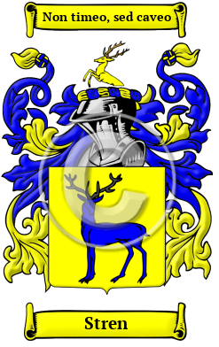Stren Name Meaning, Family History, Family Crest & Coats of Arms