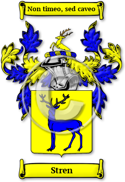 Stren Family Crest Download (jpg) Legacy Series - 150 DPI