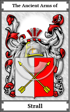 Strall Family Crest Download (JPG)  Book Plated - 150 DPI