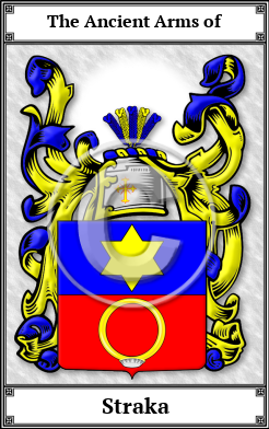 Straka Family Crest Download (JPG) Book Plated - 600 DPI