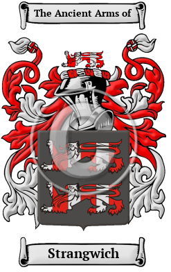 Strangwich Family Crest/Coat of Arms