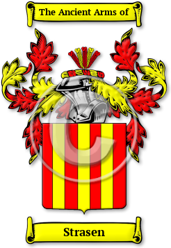 Strasen Family Crest Download (jpg) Legacy Series - 150 DPI
