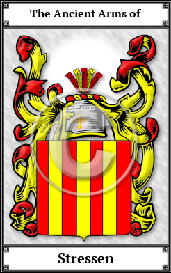 Stressen Family Crest Download (JPG) Book Plated - 600 DPI