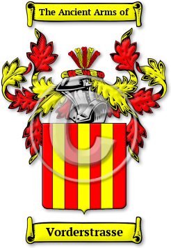 Vorderstrasse Family Crest Download (jpg) Legacy Series - 150 DPI