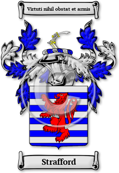 Strafford Family Crest Download (jpg) Legacy Series - 150 DPI