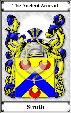 Stroth Family Crest Download (JPG)  Book Plated - 150 DPI