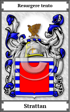 Strattan Family Crest Download (JPG)  Book Plated - 150 DPI