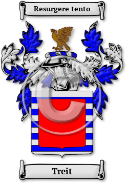 Treit Family Crest Download (jpg) Legacy Series - 150 DPI