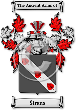 Štraus Family Crest Download (jpg) Legacy Series - 150 DPI